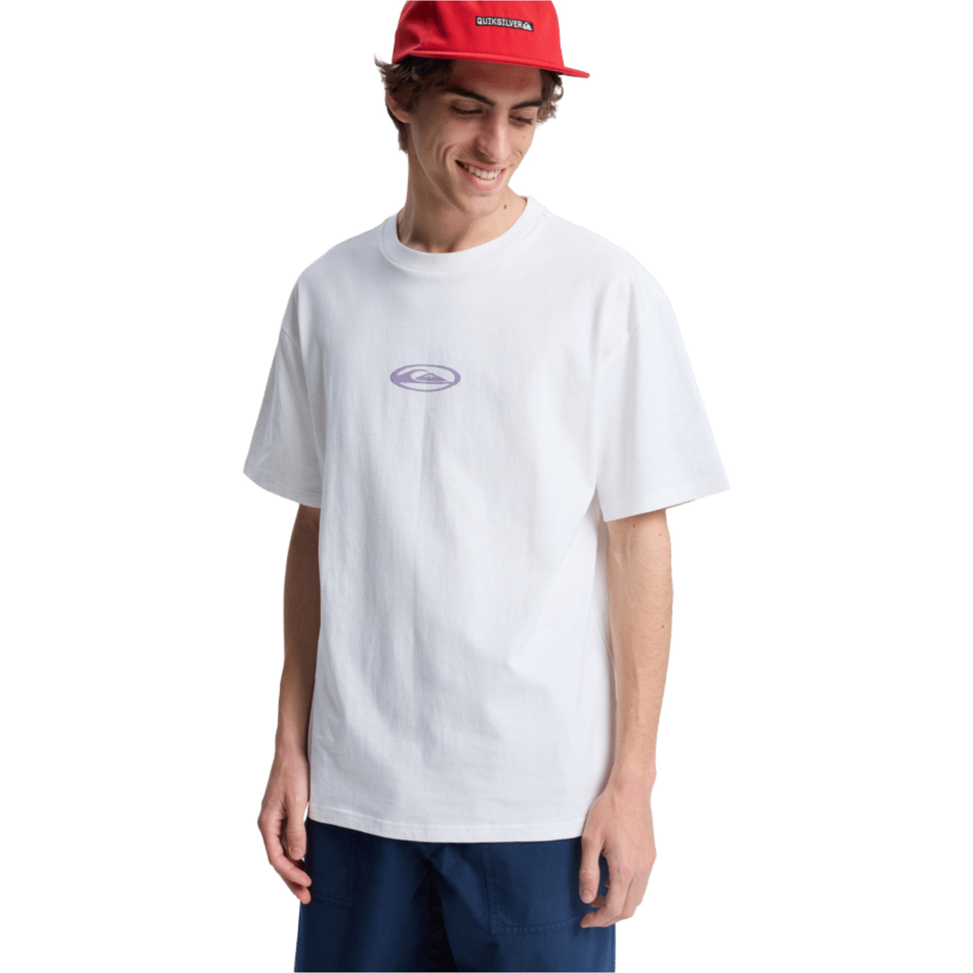 2026 Quiksilver Hombres Camiseta De Surf Con Motivos Florales EQYZT08301 - Snow White